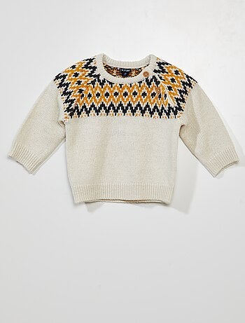 Pull en jacquard avec motif - Kiabi