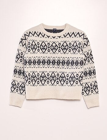 Pull en jacquard