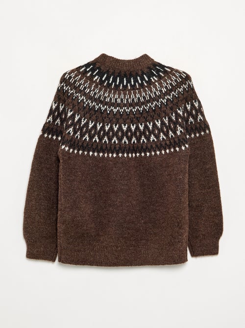 Pull en jacquard - Kiabi