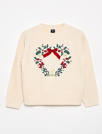 Pull de Noël en jacquard