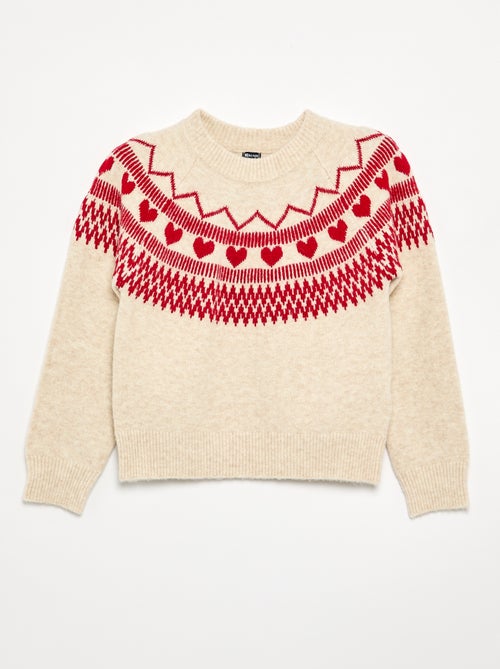 Pull en jacquard 'Noël' - Kiabi