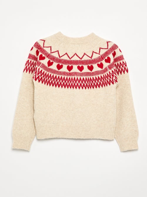 Pull en jacquard 'Noël' - Kiabi