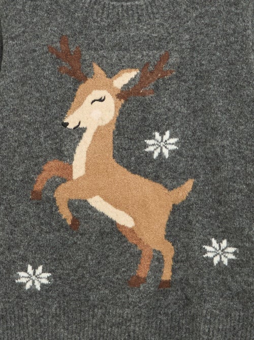 Pull en jacquard 'Noël' - Kiabi
