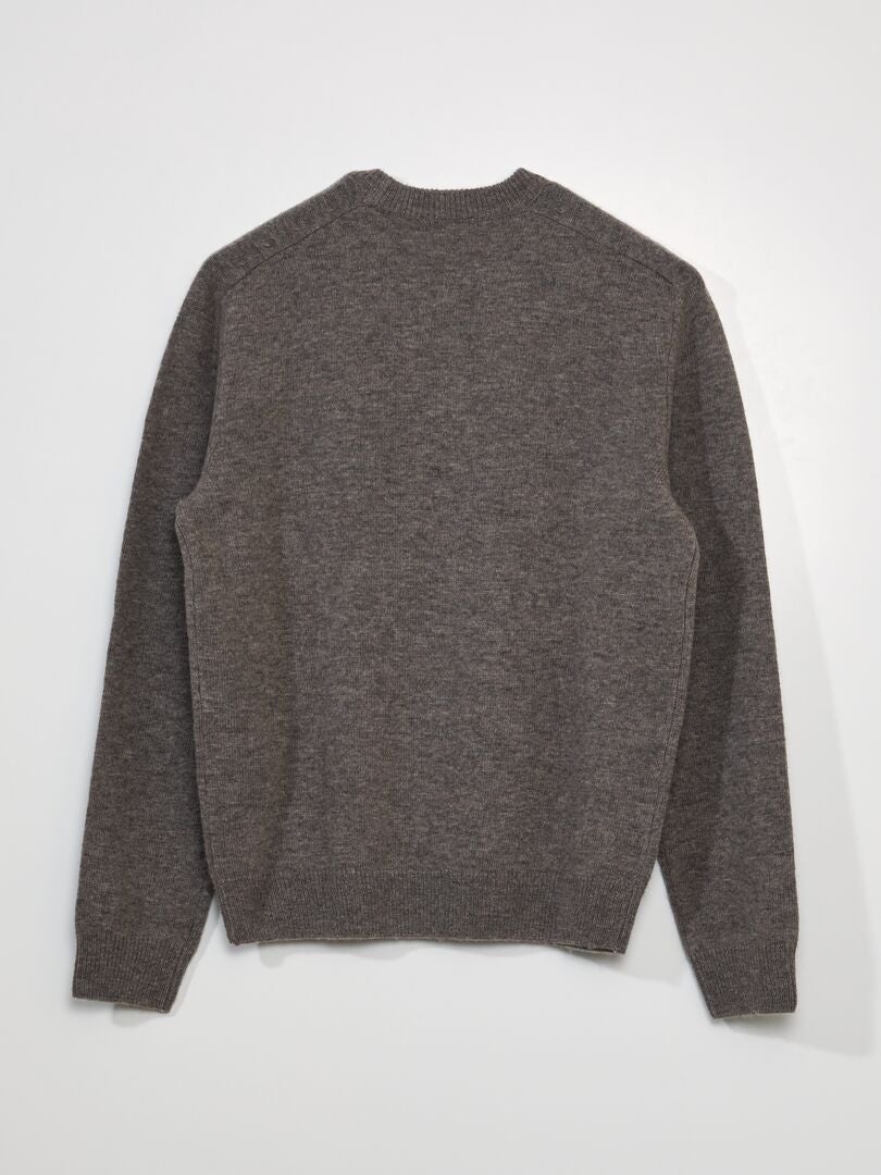 Pull Fille Pep&Co Beige 5-6 Ans – Col Rond – Manches Longues – Très Bon état