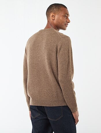 Pull en laine à col rond