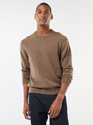 Pull en laine à col rond