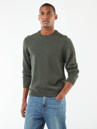 Pull en laine à col rond