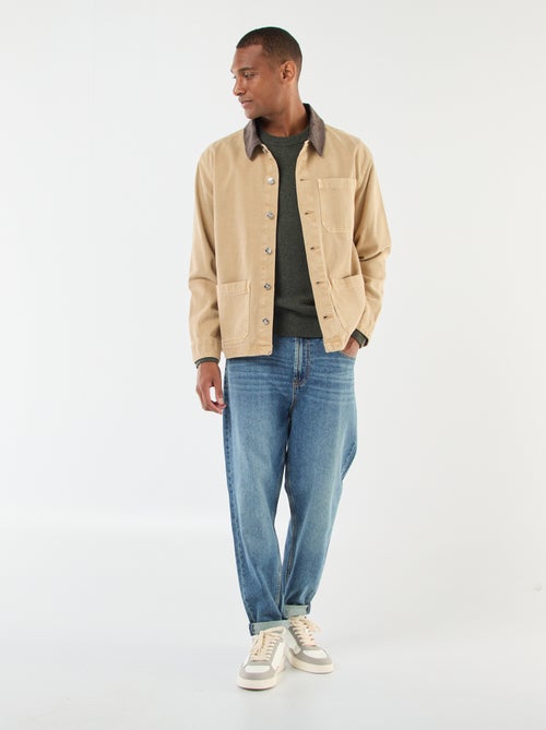 Pull en laine à col rond - Kiabi