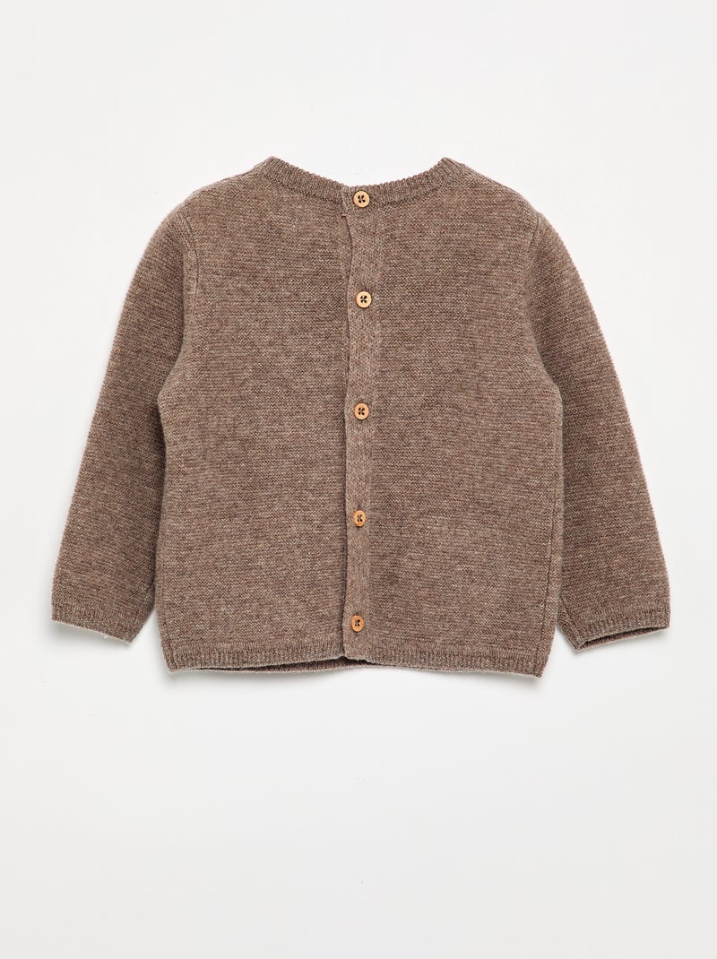 Pull en laine et cachemire - Premium Marron - Kiabi
