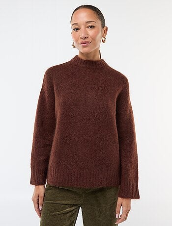 Pull en laine et mohair