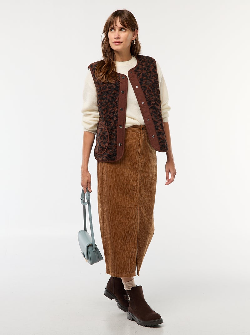 Pull en laine mélangée avec côtes anglaises Femme, Rose | Milano