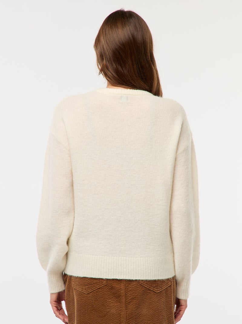 Pull Rayé Créateur Karen Millen - Laine Et Mohair - Taille L - Neuf Avec étiquette (Prix Conseillé 99€)