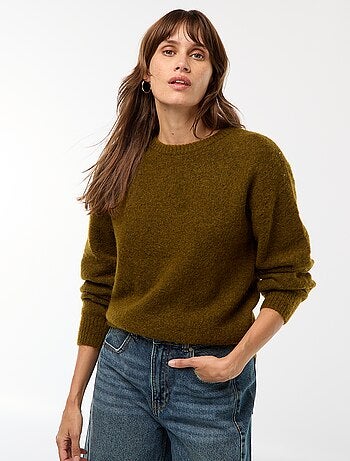 Pull en laine et mohair mélangé