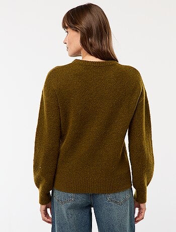 Pull en laine et mohair mélangé