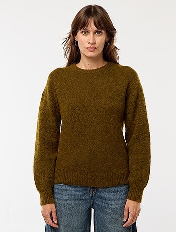 Pull en laine et mohair mélangé