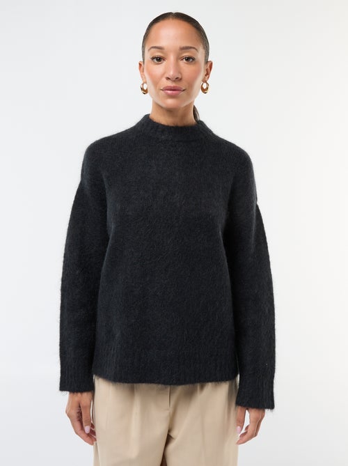 Pull en laine et mohair - Kiabi