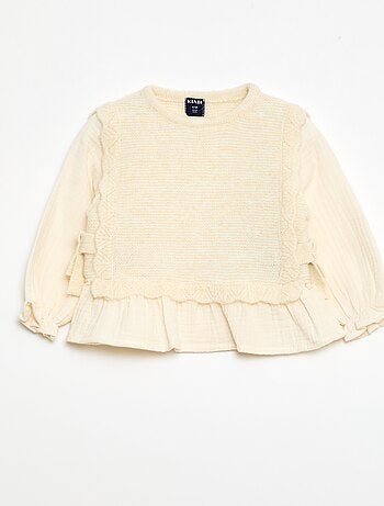 Pull en laine mélangé