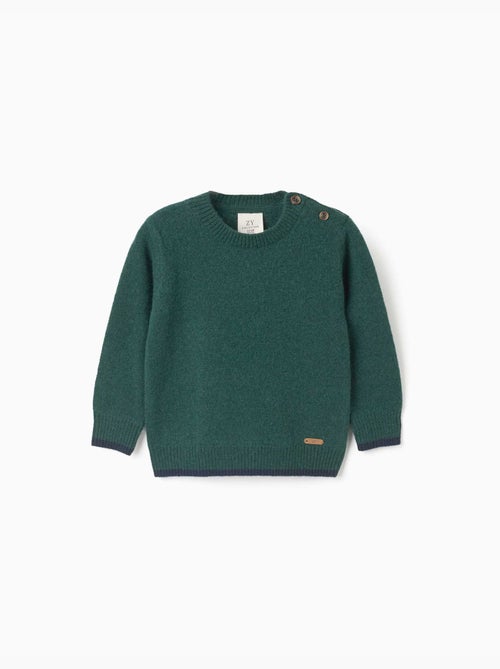 Pull en laine mélangée b&s - Kiabi