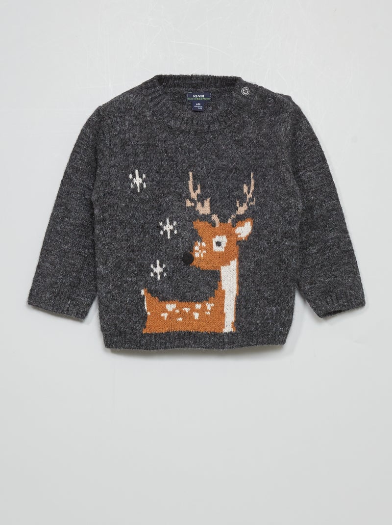 Pull en maille - NOIR - Kiabi
