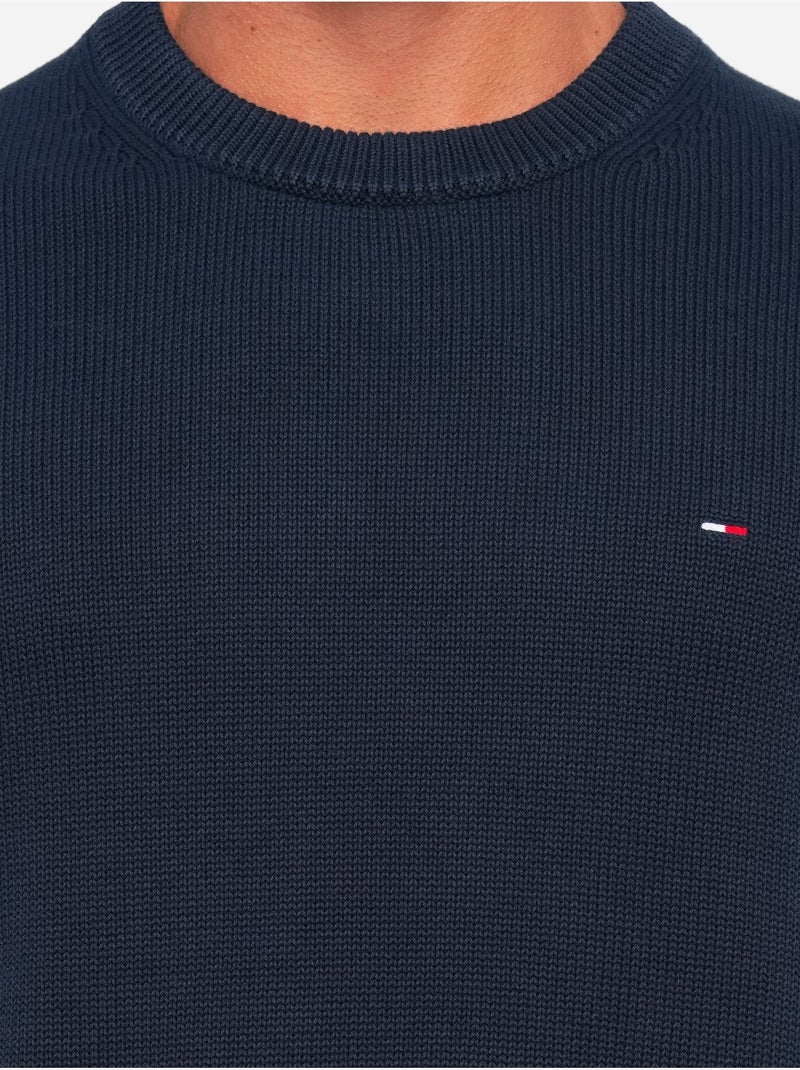Pull en maille - Tommy jeans Bleu foncé - Kiabi