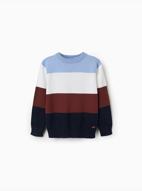 Pull en maille à blocs de couleur - Kiabi Pull en maille à blocs de couleur - Kiabi
