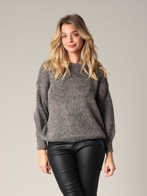 Pull en maille à boutons décoratifs
 'Deeluxe' - Kiabi