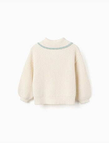 Pull en maille à col en forme de nœud