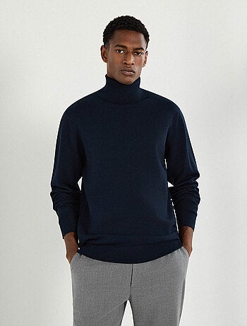 Pull en maille à col montant, MO Fashion