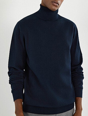 Pull en maille à col montant, MO Fashion