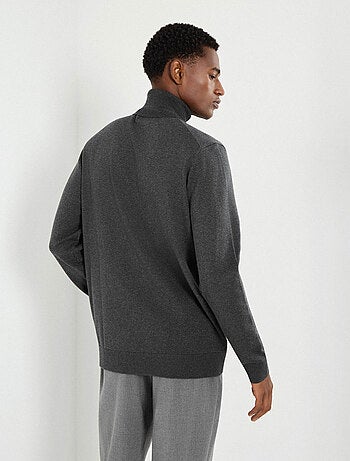 Pull en maille à col montant, MO Fashion