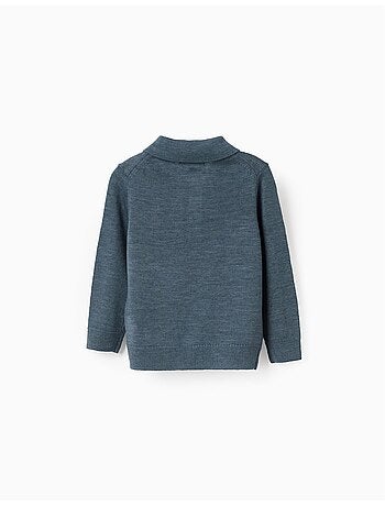 Pull en maille à col polo