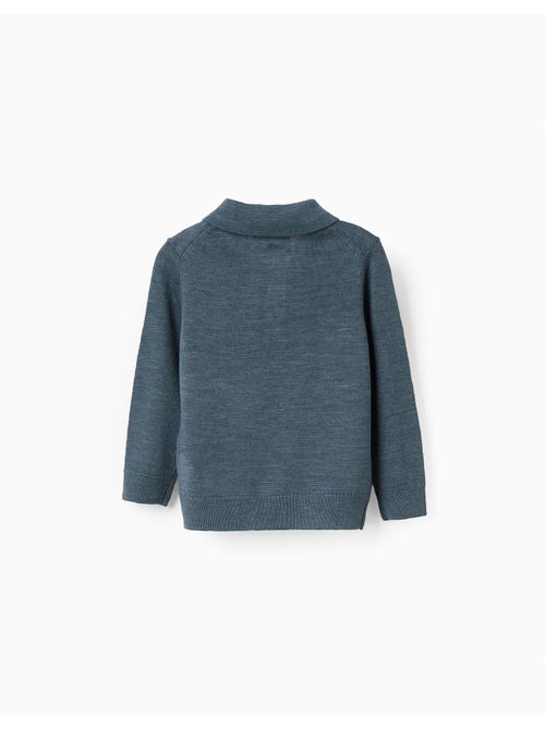 Pull en maille à col polo - Kiabi