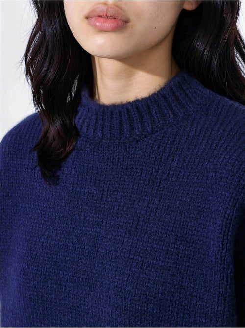 Pull en maille à col rond et coupe décontractée - Kiabi