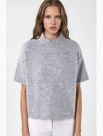Pull en maille à col rond et coupe décontractée hiccup