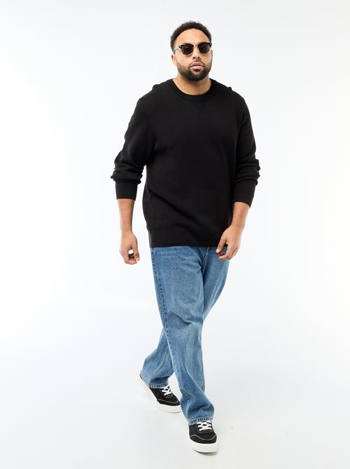 Pull en maille à col rond - Kiabi