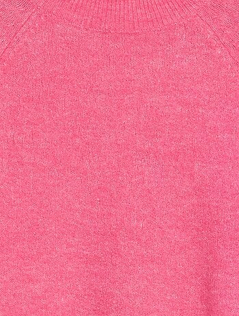 Pull ras du cou Essential rose pours Femme | BE-FR