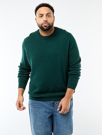 Pull en maille à col rond