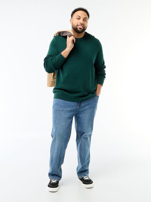 Pull en maille à col rond - Kiabi