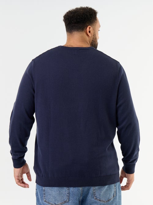Pull en maille à col V - Kiabi