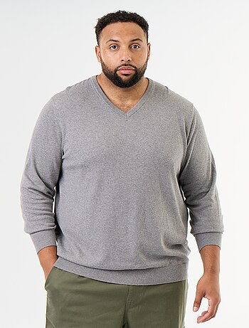 Pull en maille à col V