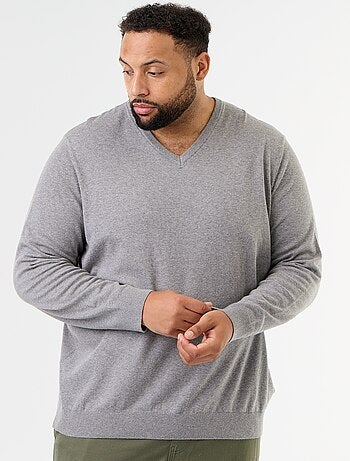Pull en maille à col V