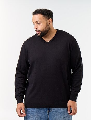 Pull en maille à col V
