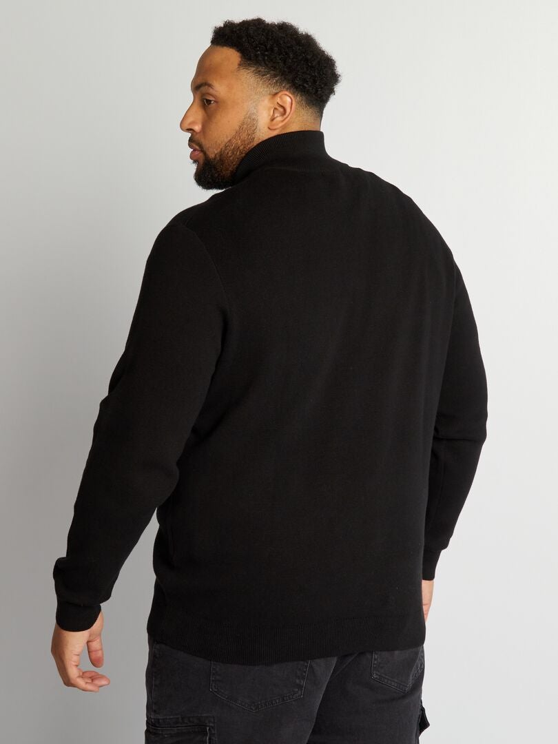 Pull Chasse Shellbrook Col Zippé Noir - Taille XL, Neuf Avec étiquettes, Pour Homme