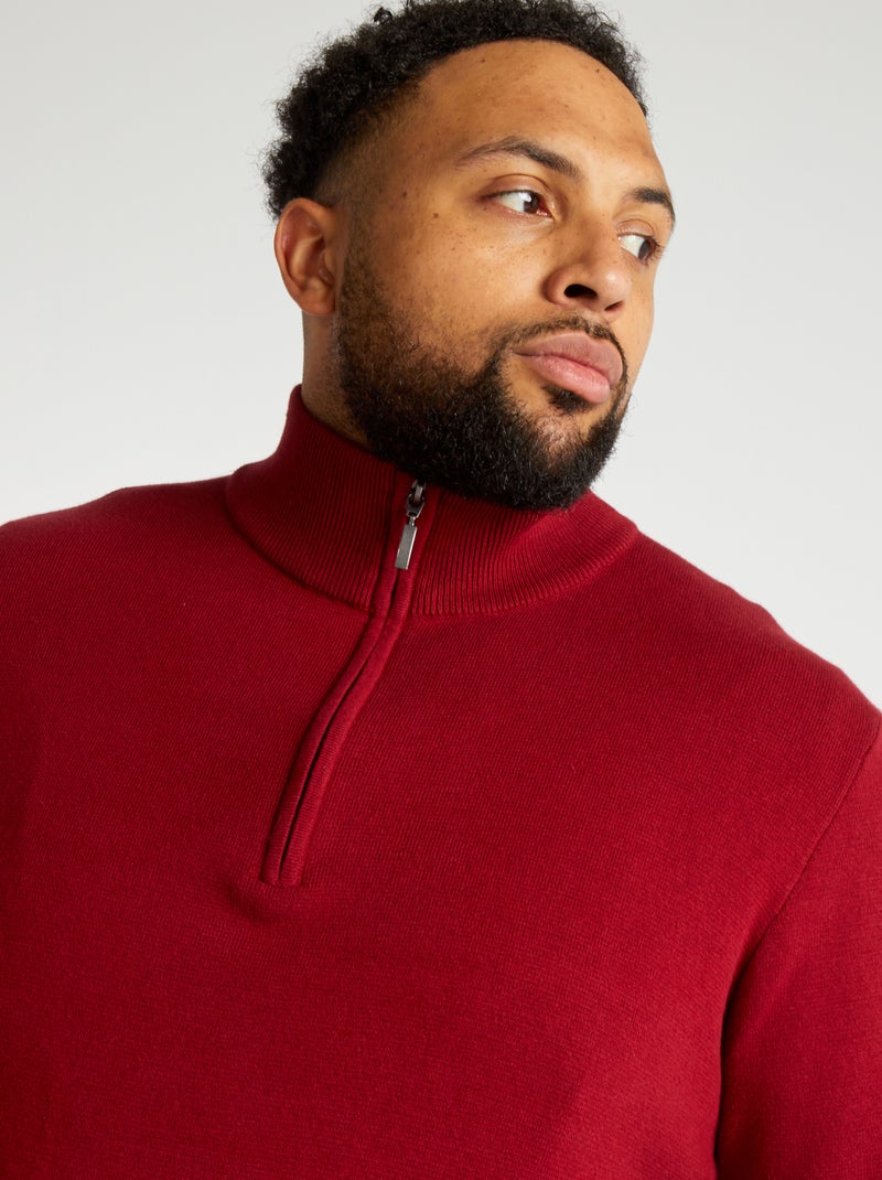 Sweat Zippé MISS SIXTY Rouge - Taille S, Occasion Très Bon état, Coton/élasthanne, Italie