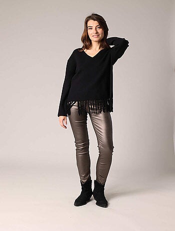 Pull en maille à franges
'Deeluxe'