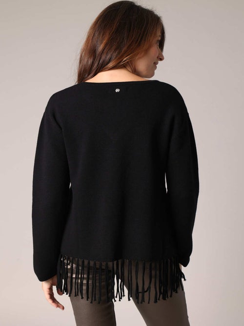 Pull en maille à franges
 'Deeluxe' - Kiabi