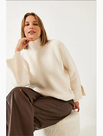 Pull en maille à manches fendues lucci