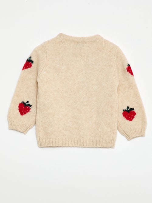 Pull en maille à motif fantaisie - Kiabi