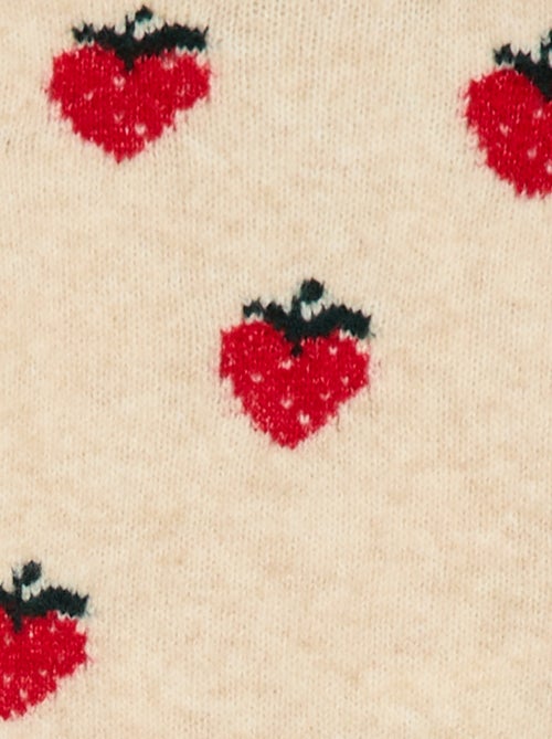 Pull en maille à motif fantaisie - Kiabi