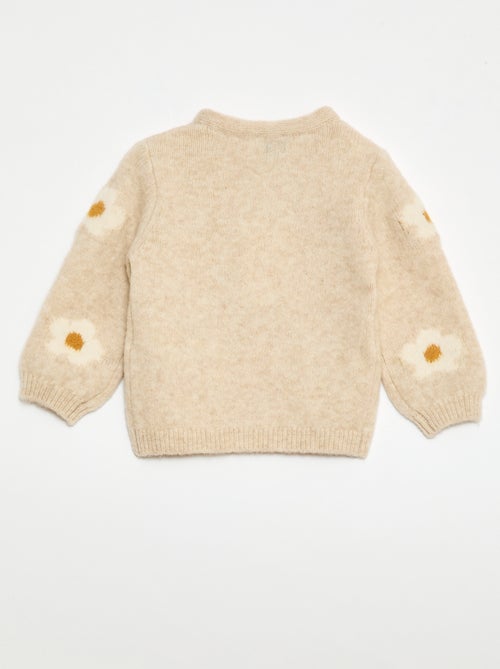 Pull en maille à motif fantaisie - Kiabi